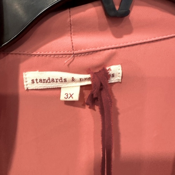 Standard Dusty Pink Ruffle Wrap Dress 3X NWT - Picture 4 of 5